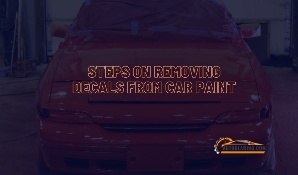 how to remove plastic sticker from car paint