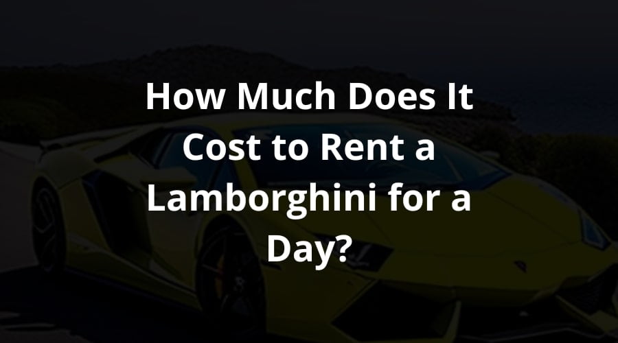 How Much Does It Cost to Rent a for a Day?